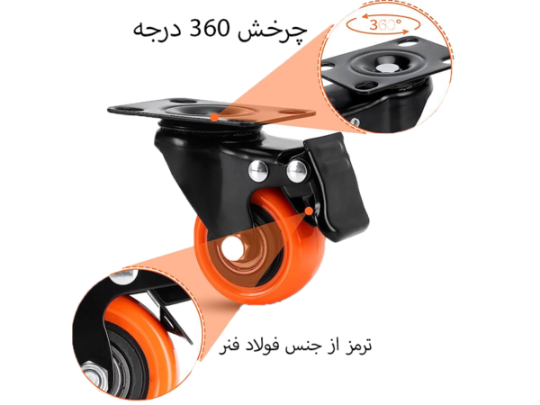 جزییات چرخ ترمزدار